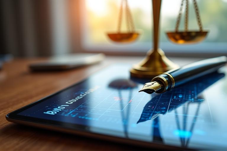 信頼を象徴する法的なイメージ